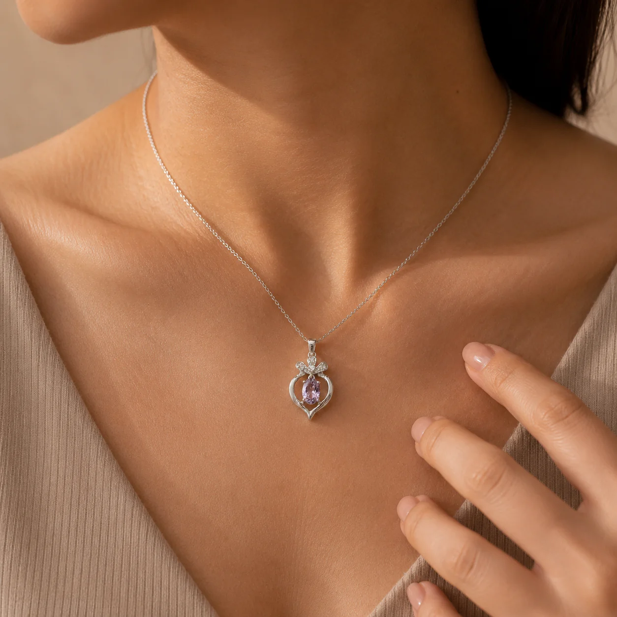 Amethyst Drop Charm - Image 4