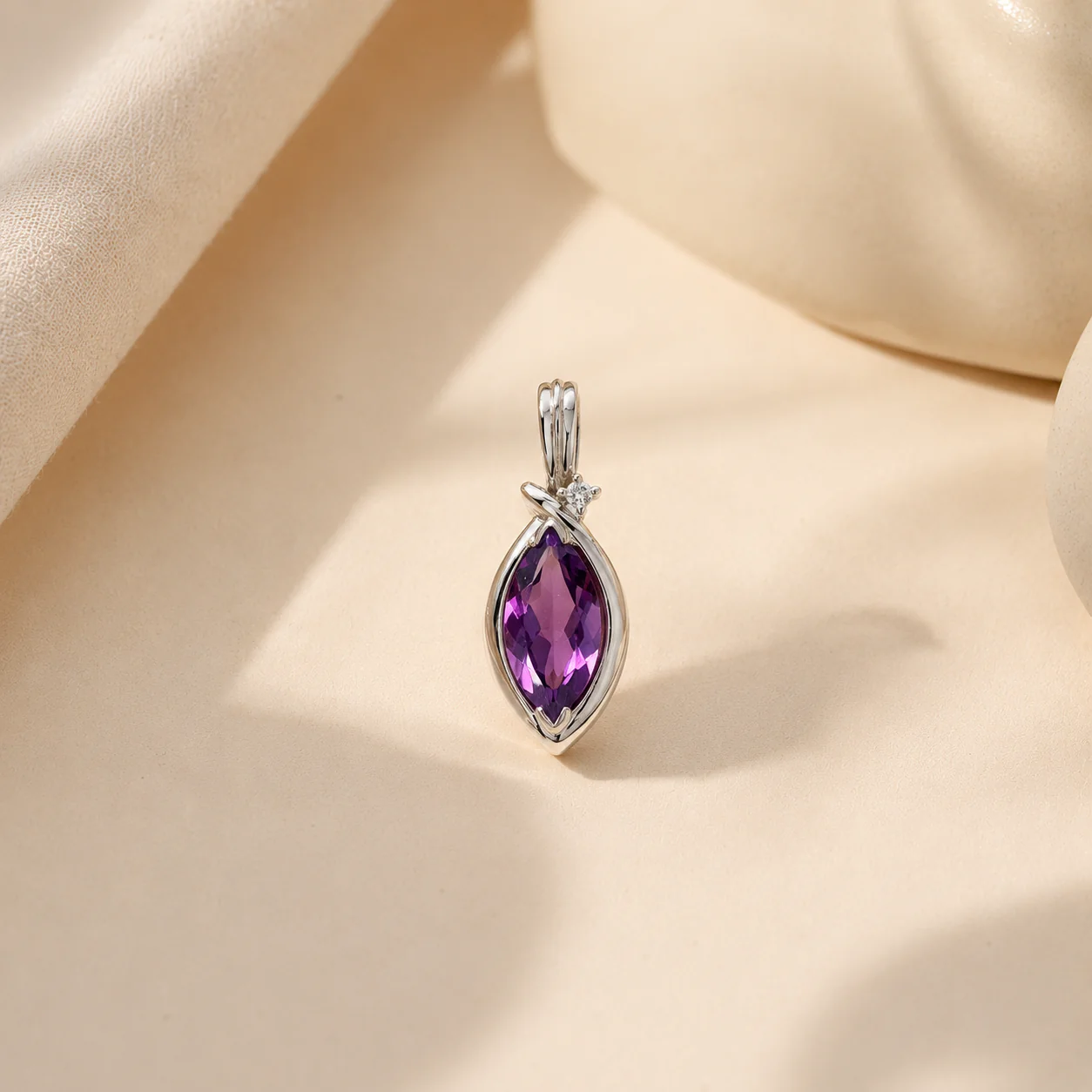 Amethyst Marquise Charm - Image 2