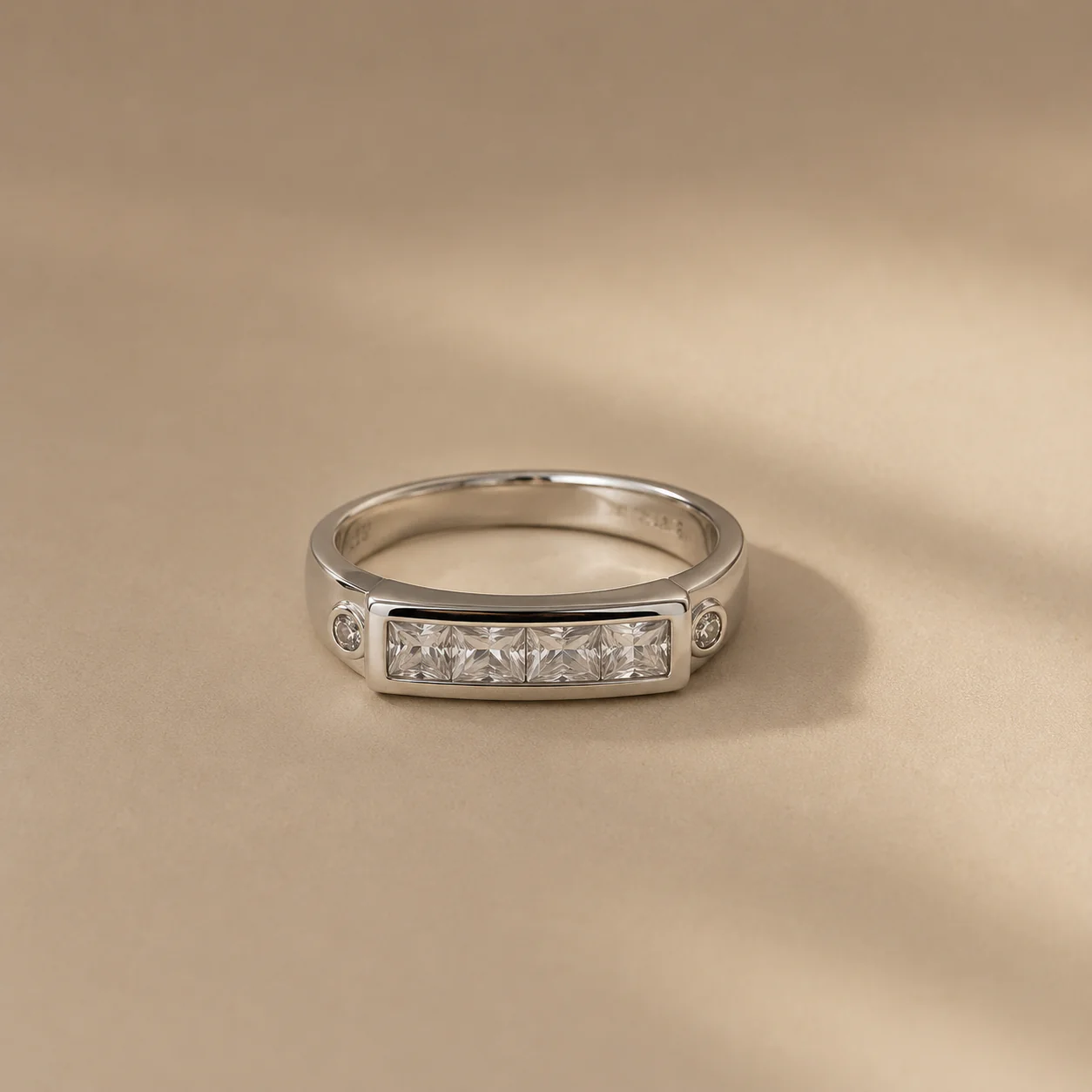 Auric Princess CZ Band Ring