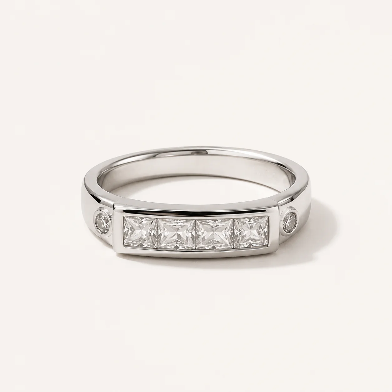 Auric Princess CZ Band Ring - Image 3