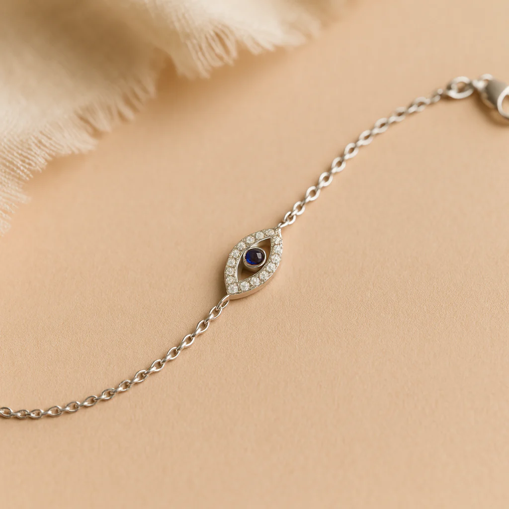 Blue Evil Eye Bracelet - Image 4