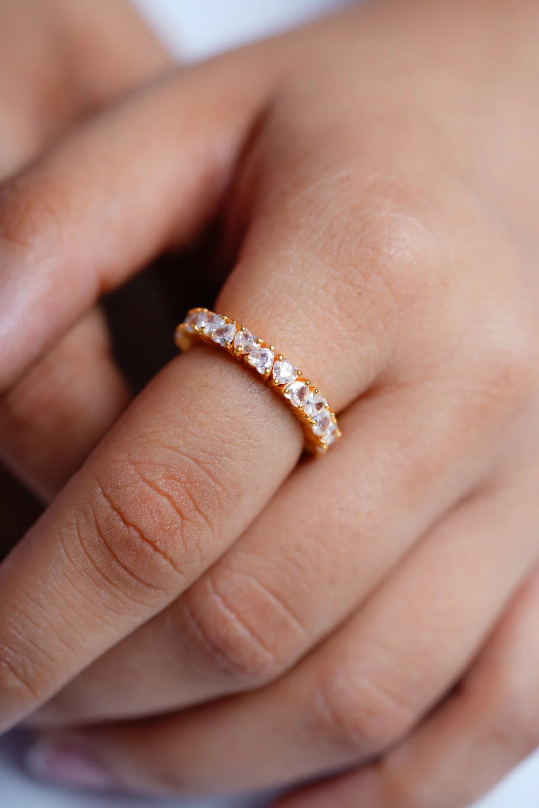 Blushing Heart Eternity Ring - Image 3