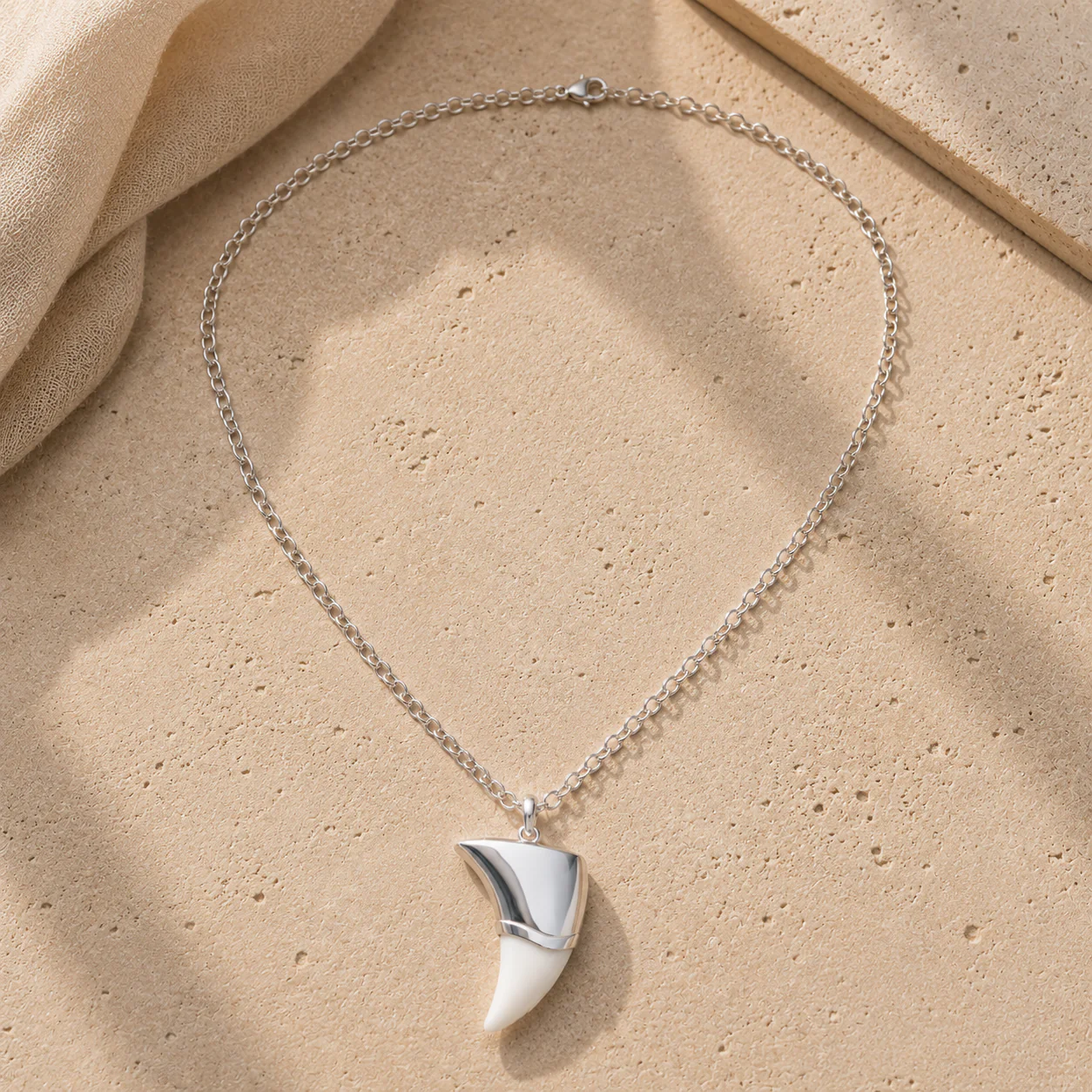 Bone Fang Pendant Necklace - Image 3