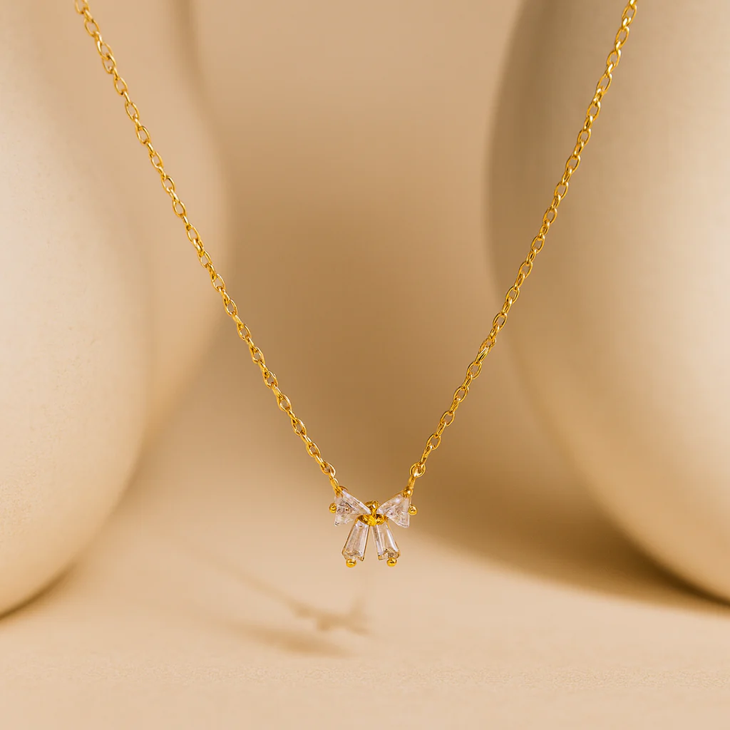 Bow Diamond Necklace - Image 2