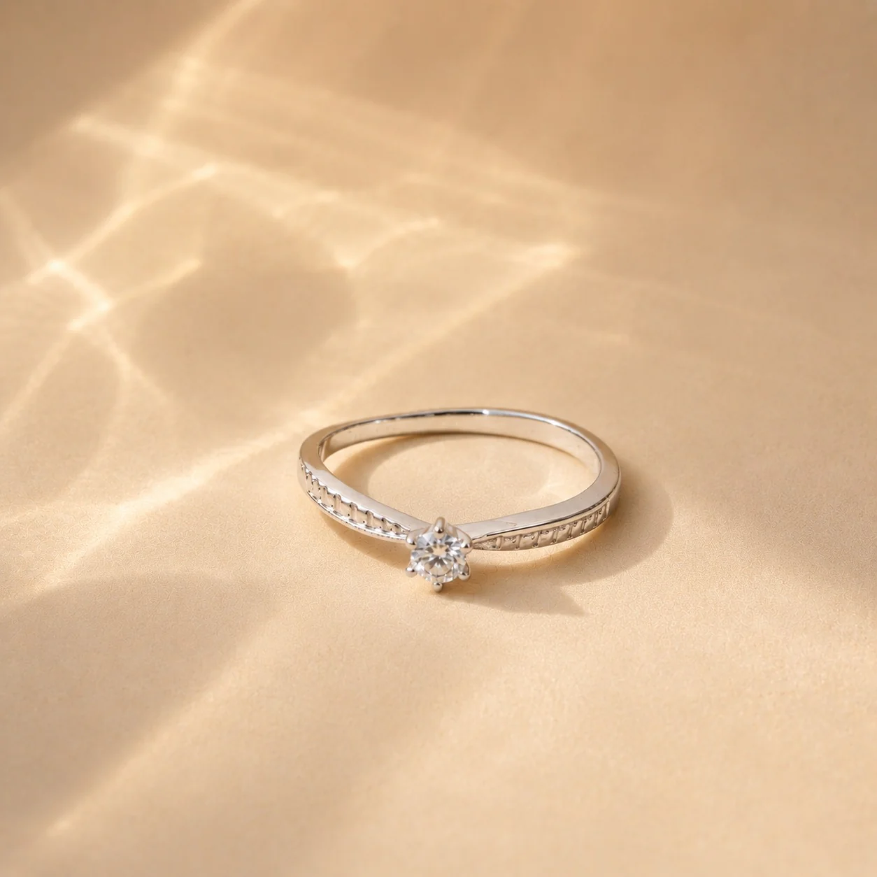 Celeste Petite Solitaire CZ Ring - Image 2