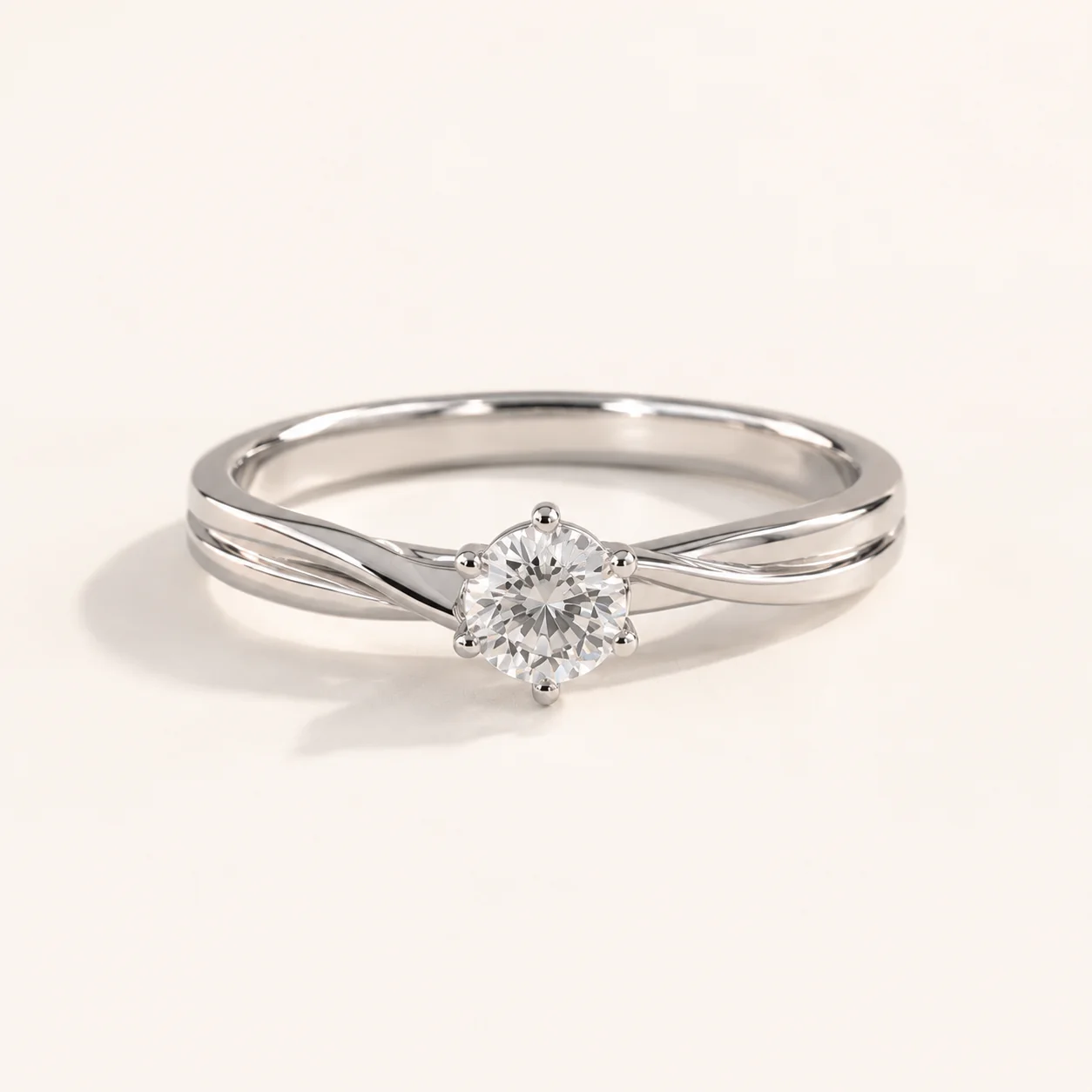 Celestia Twist Solitaire Ring - Image 4