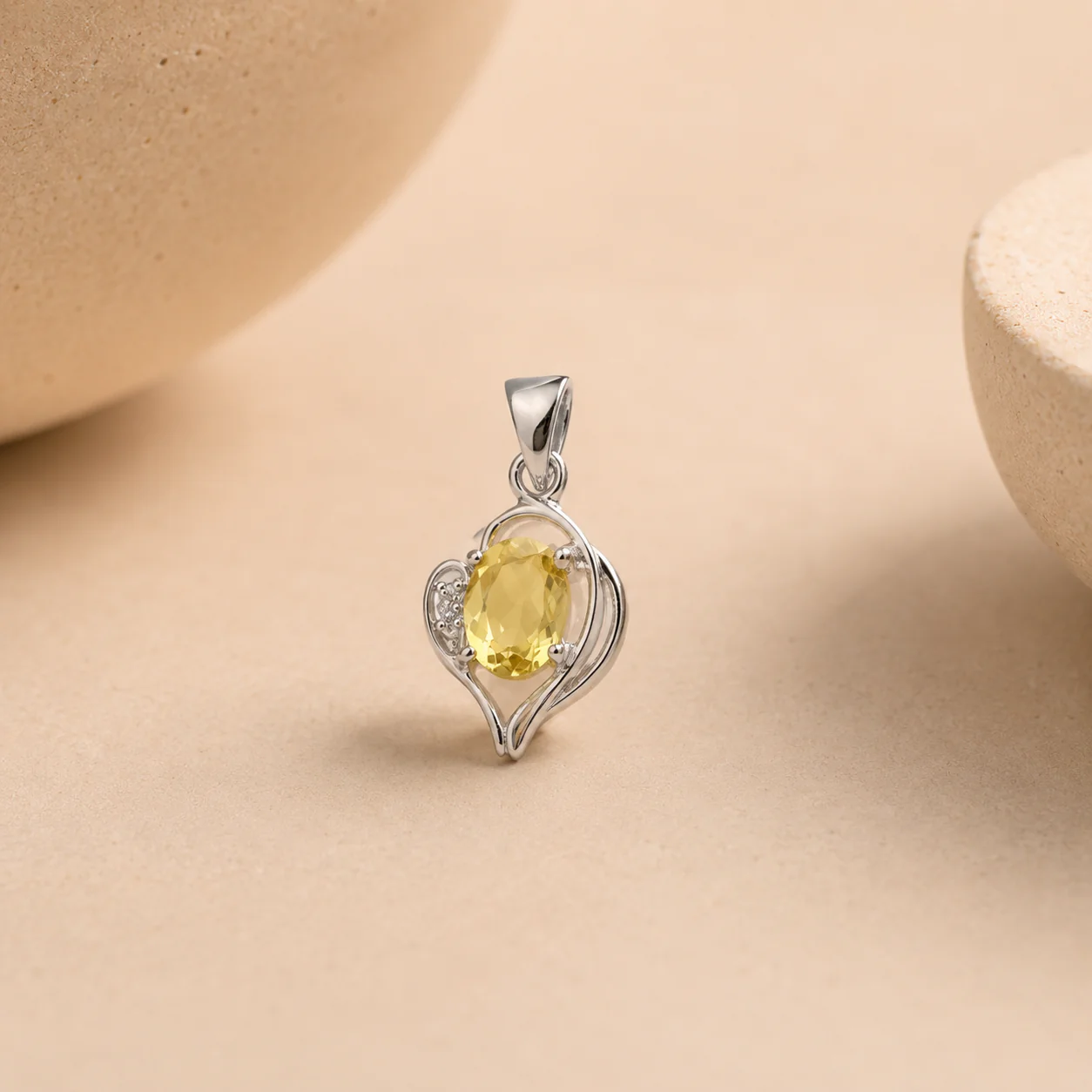Lemon Quartz Cluster Charm - Image 2