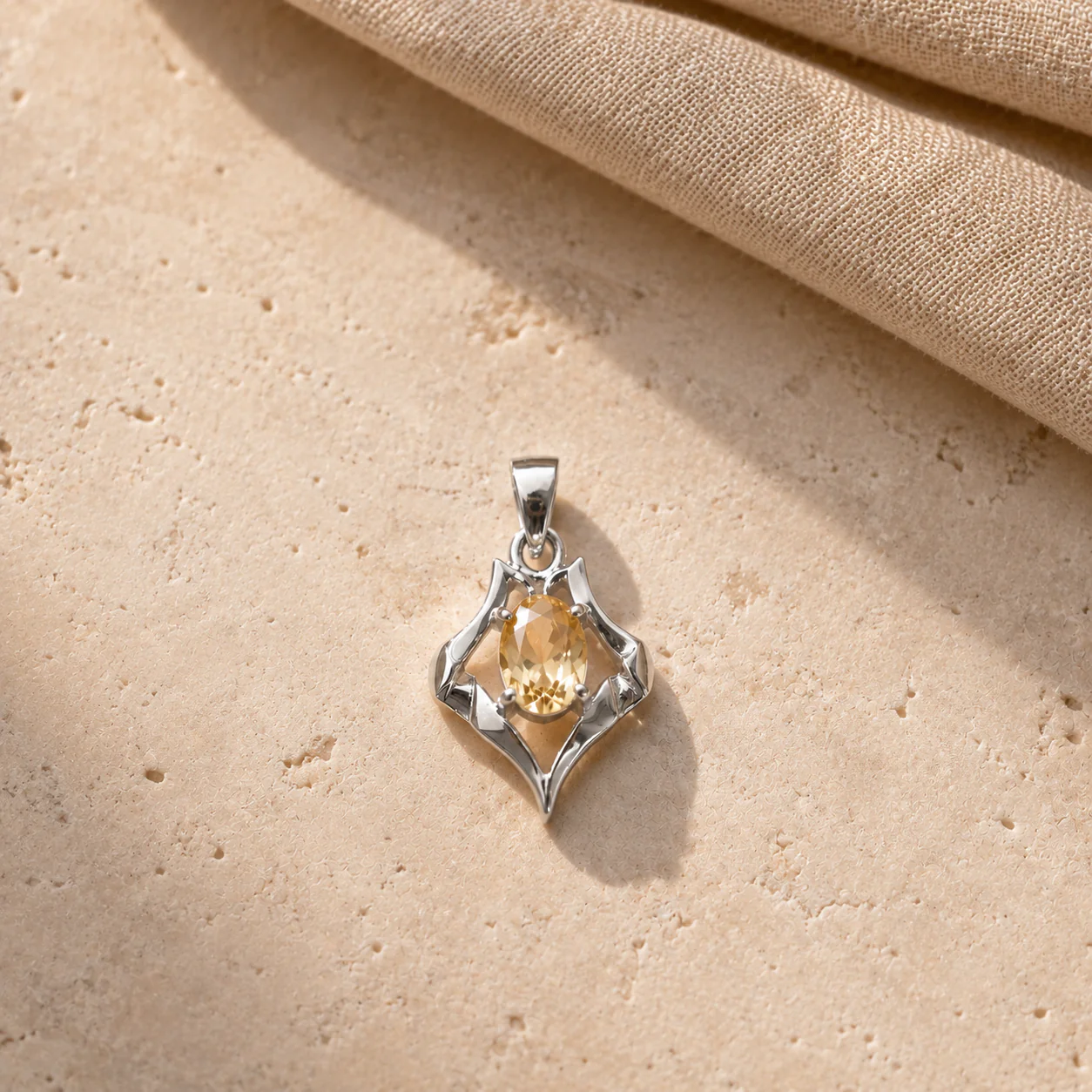Citrine Oval Charm - Image 4