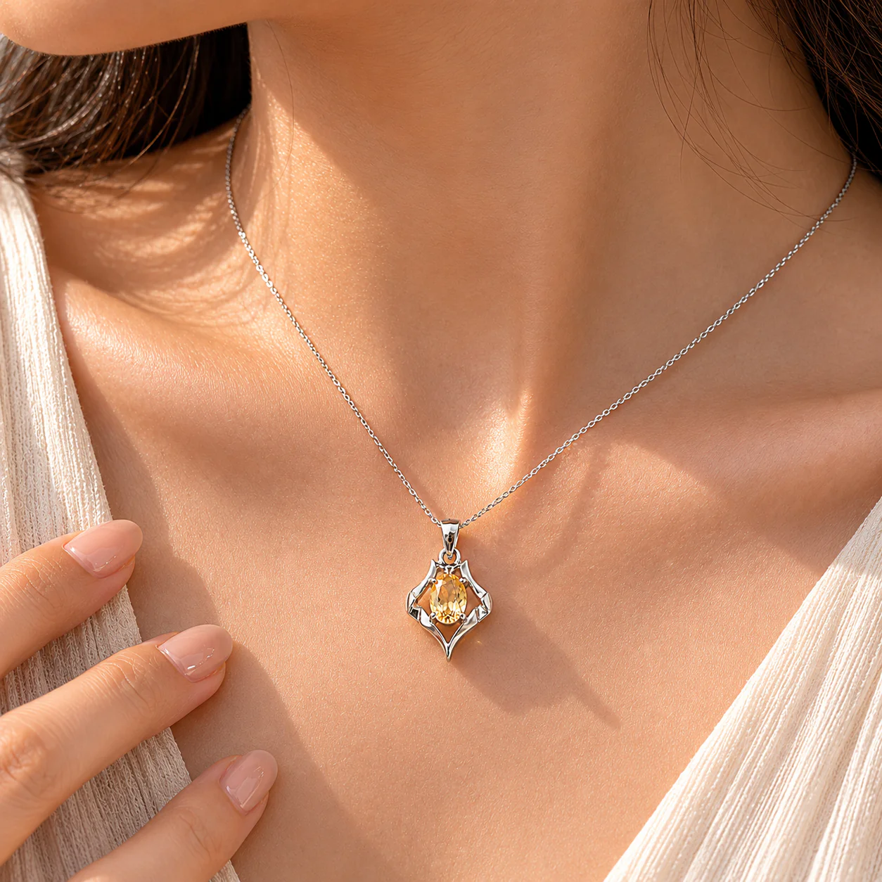 Citrine Oval Charm - Image 5