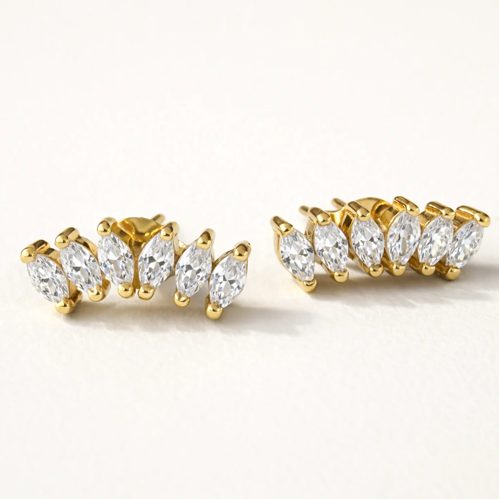 Climber Diamond Studs - Image 4
