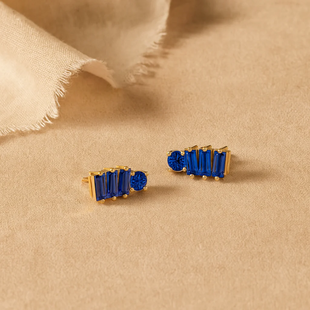 Cobalt Line Studs - Image 2