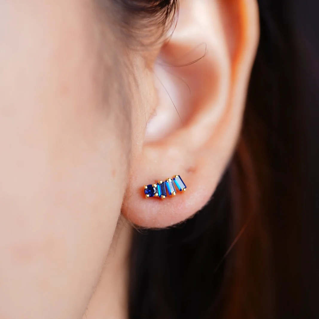 Cobalt Line Studs - Image 3