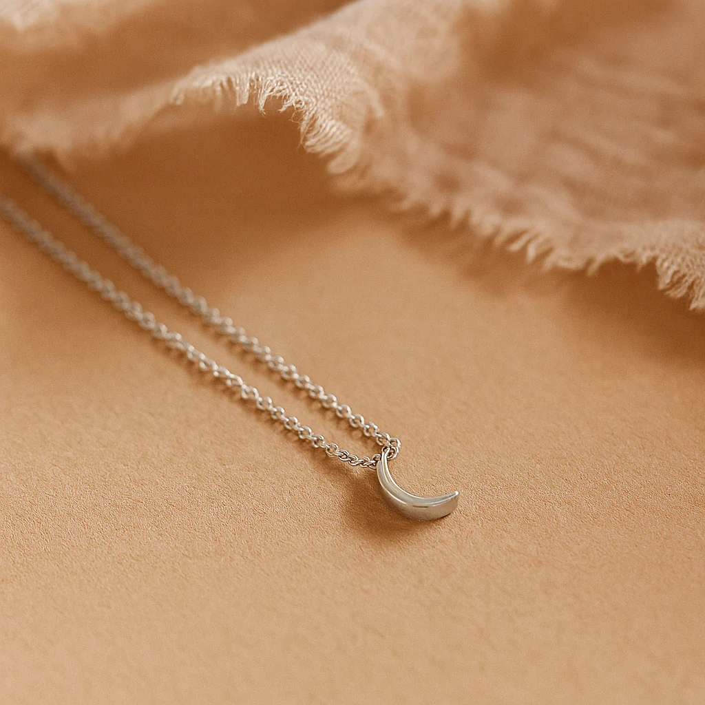 Crescent Moon Necklace - Image 2