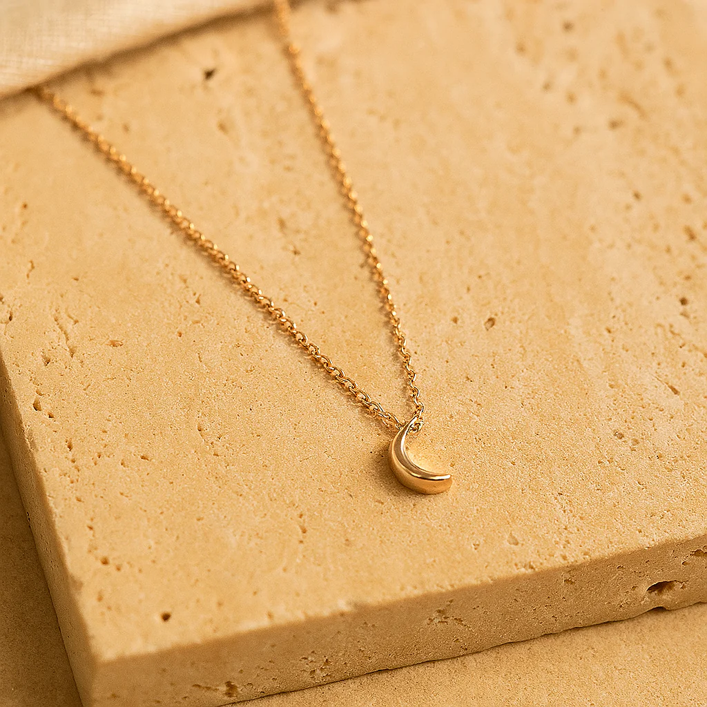 Crescent Moon Necklace - Image 3