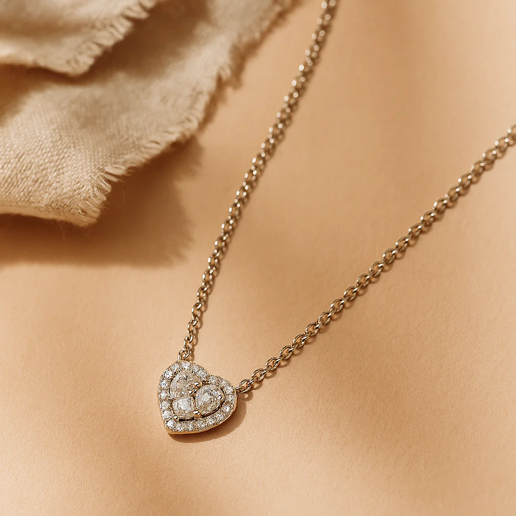 Diamond Heart Necklace - Image 3
