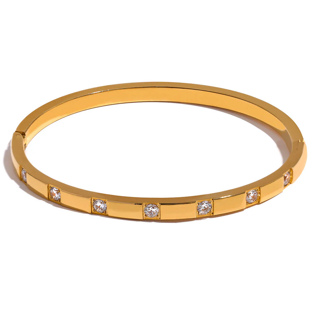 Diamond Line Bangle - Image 3