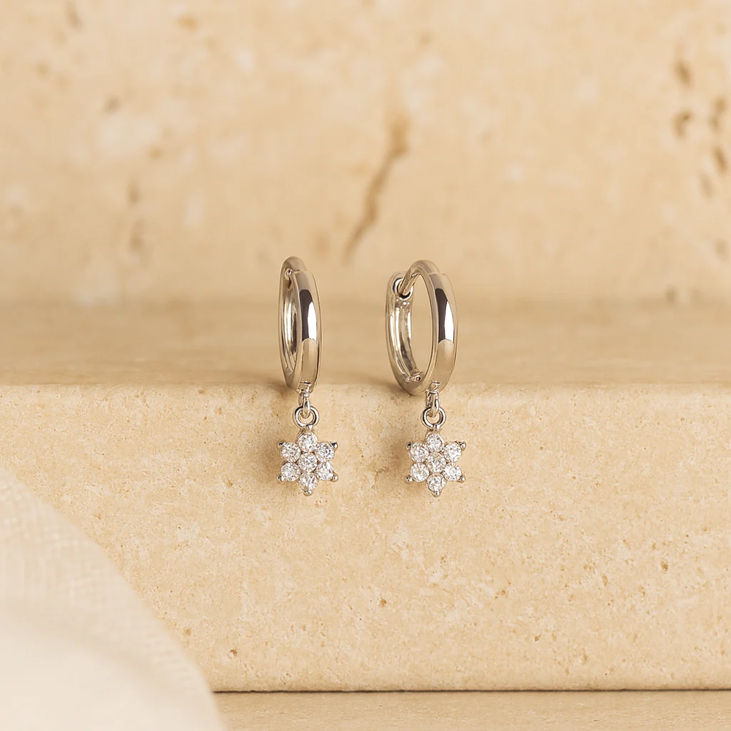 Diamond Micro Star Huggie - Image 2