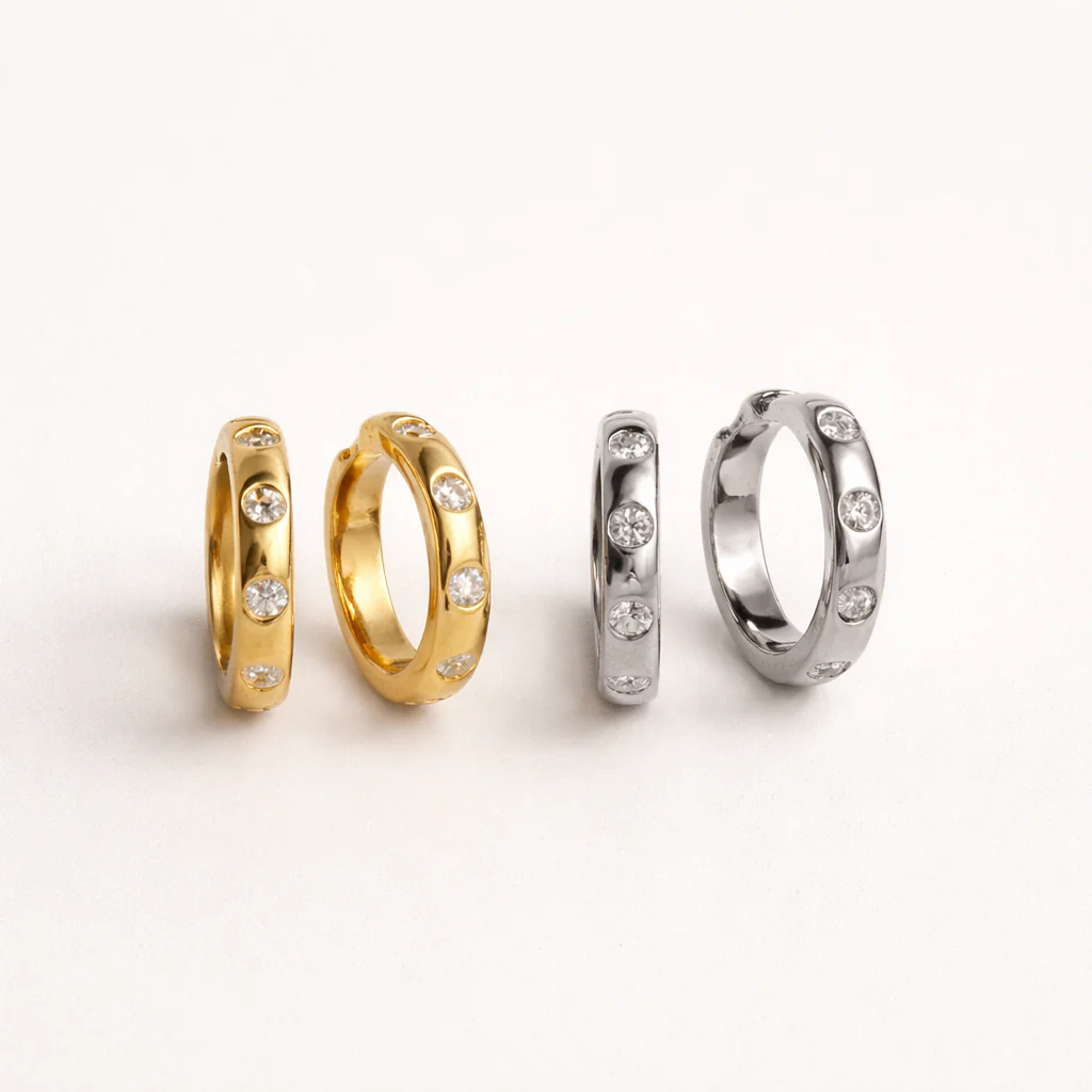 Diamond Pave Huggie - Image 4