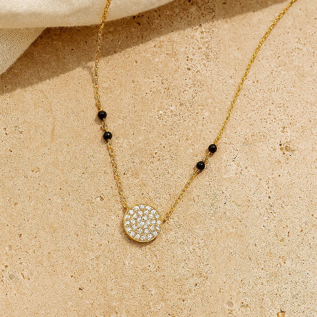 Diamond Pave Mangalsutra - Image 3