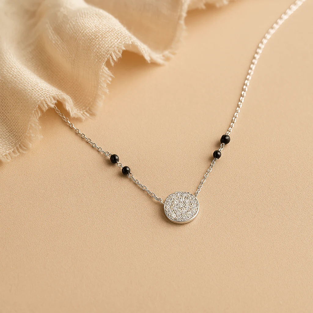 Diamond Pave Mangalsutra - Image 5