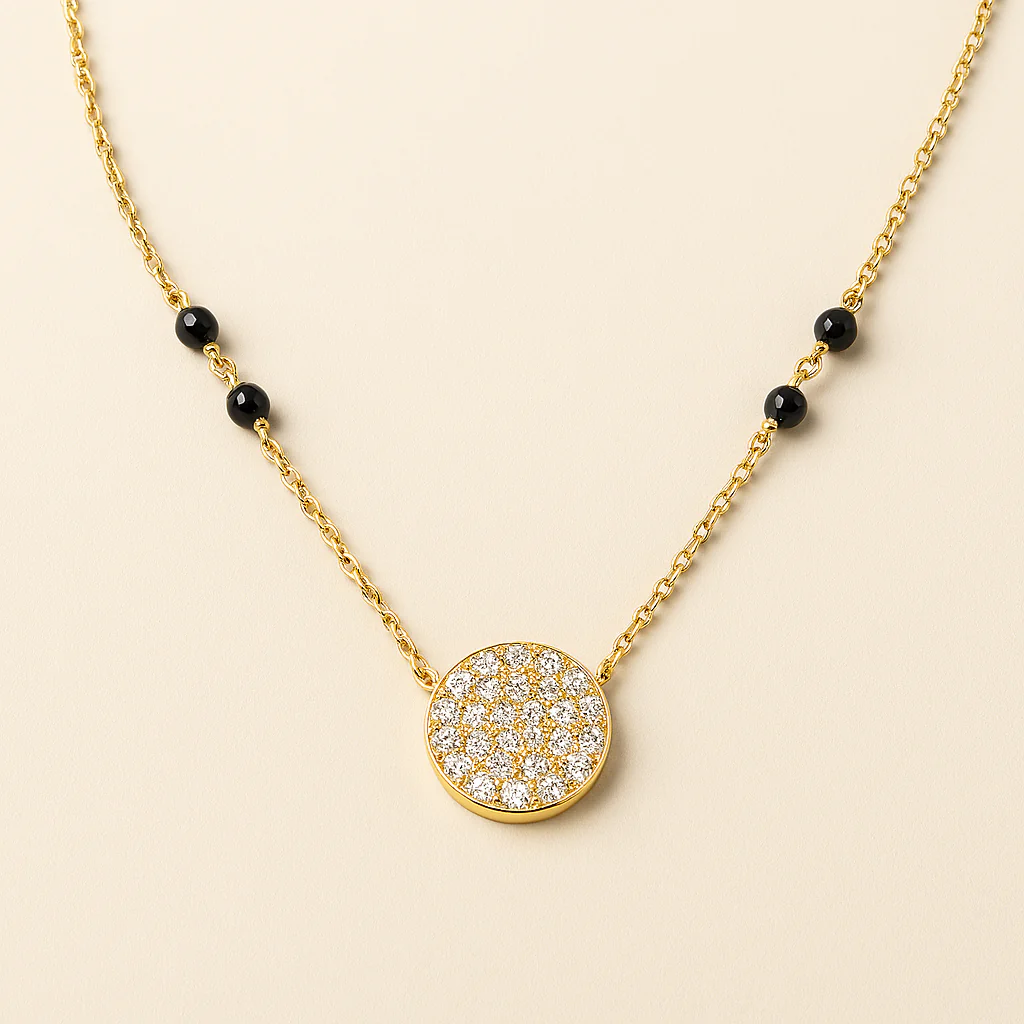 Diamond Pave Mangalsutra - Image 6