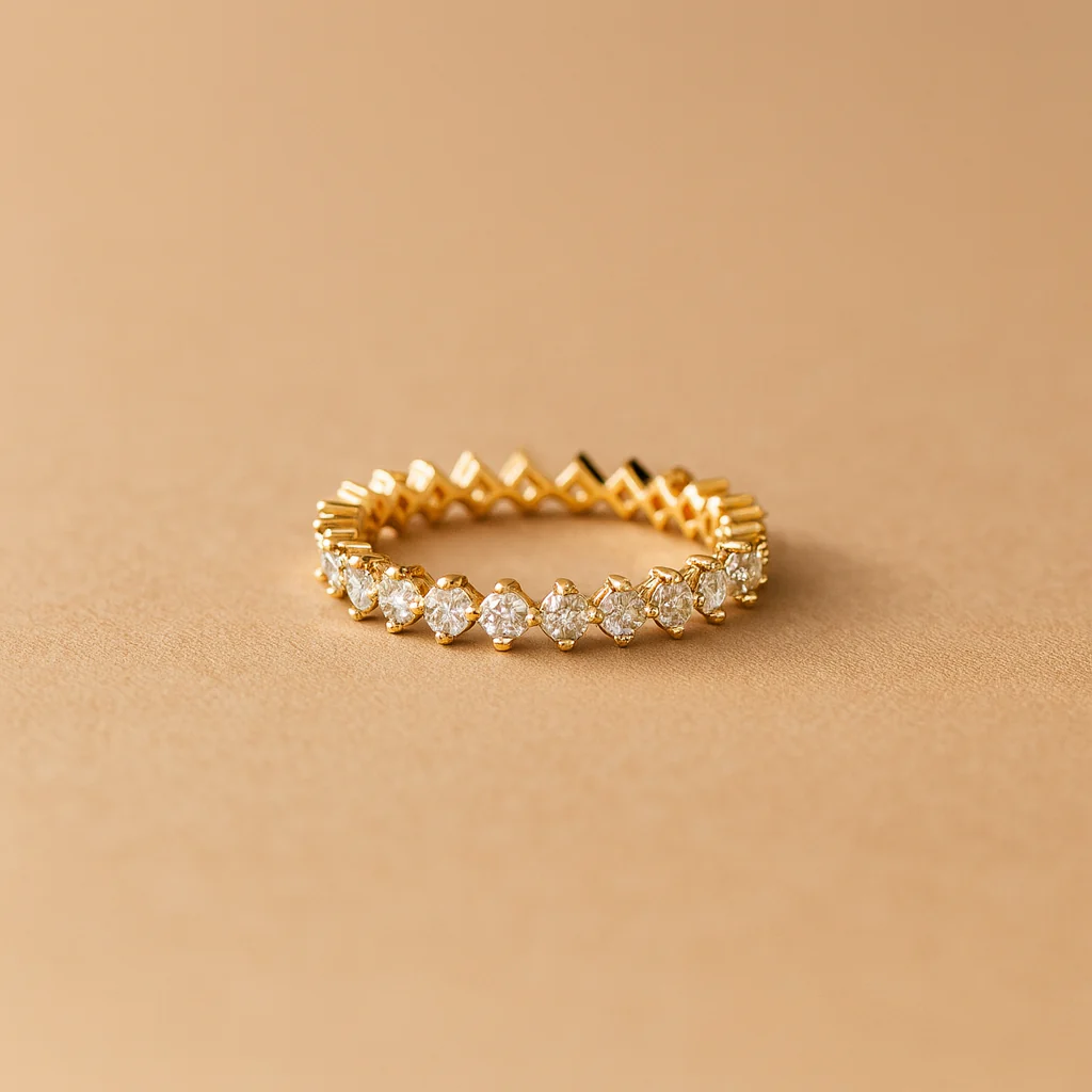 Diamond Prong Eternity Ring - Image 3