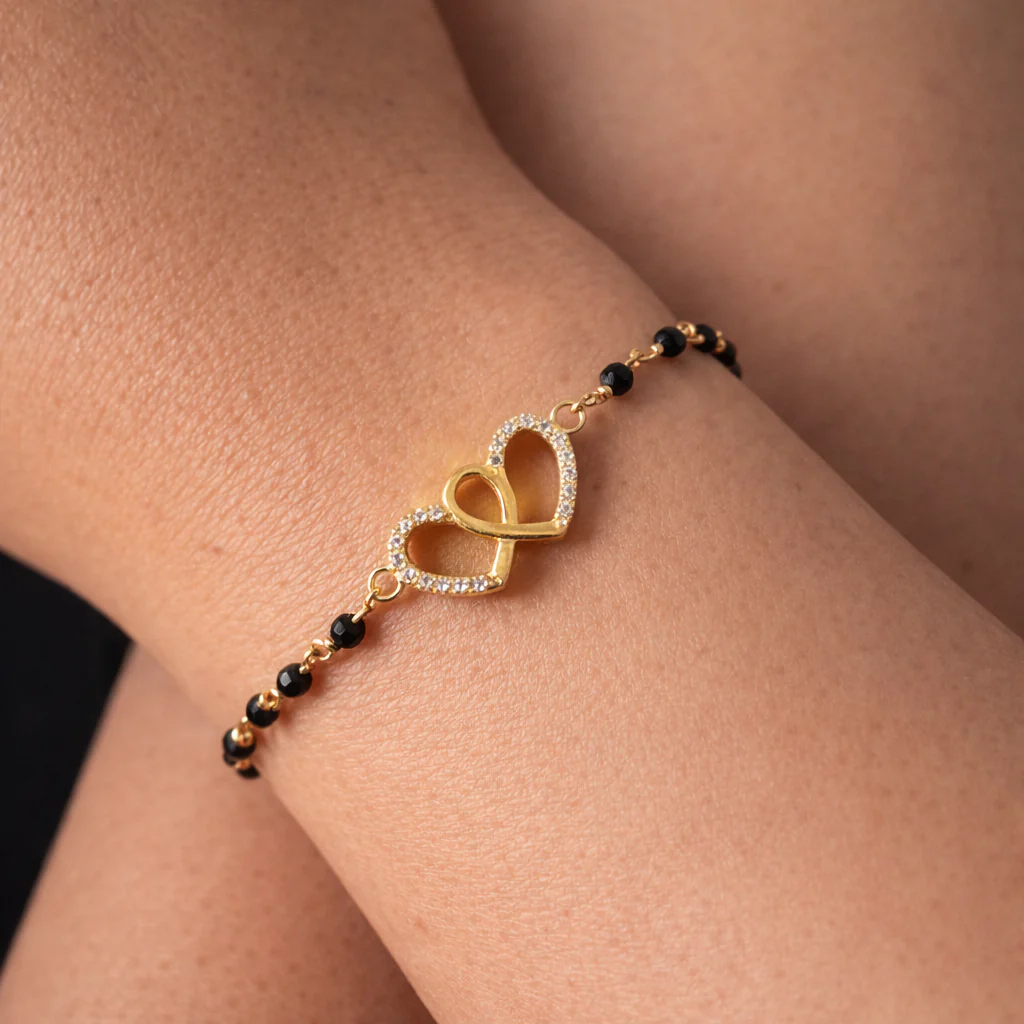 Double Heart Hand Mangalsutra - Image 3