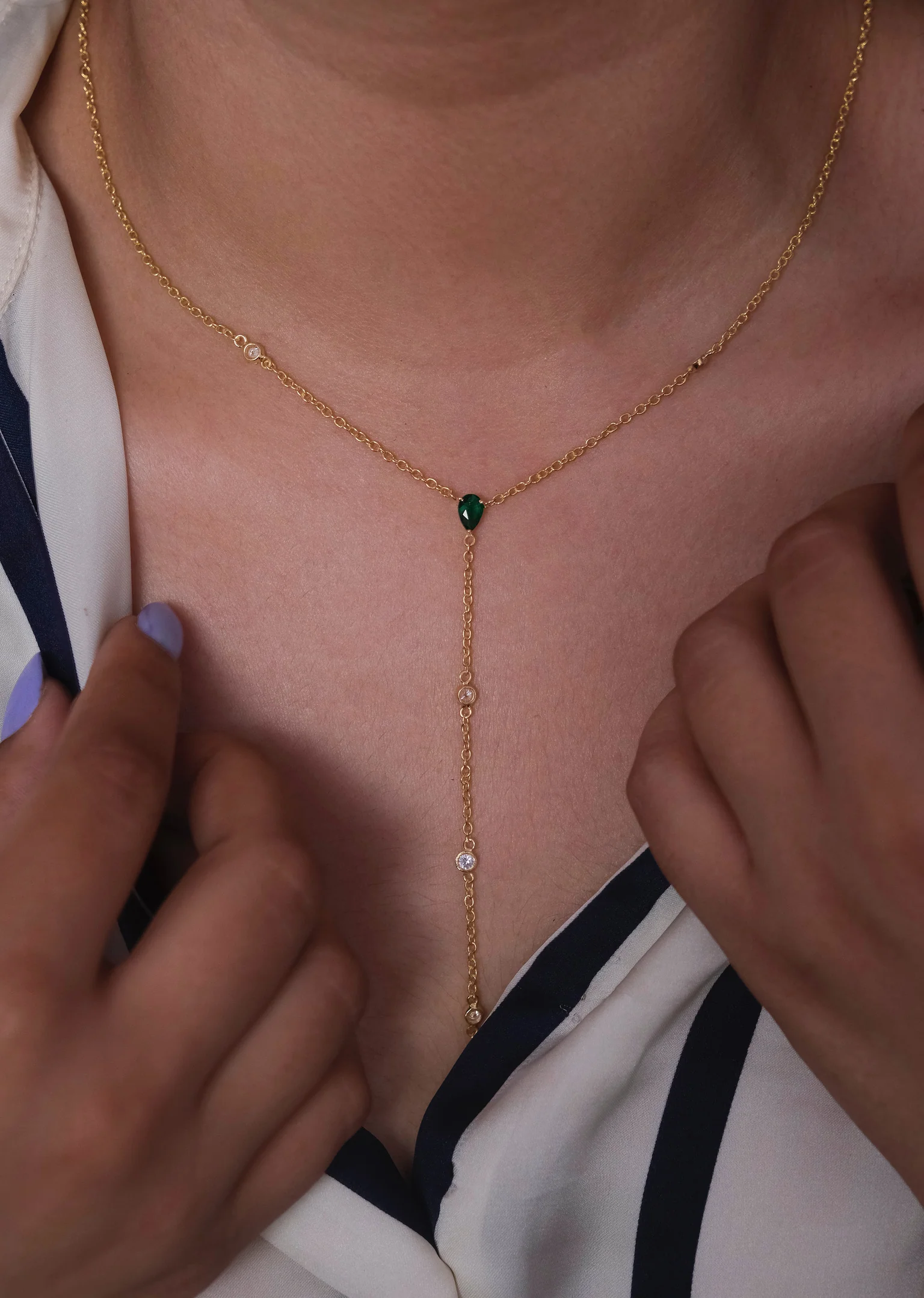 Elsa Lariat Necklace - Image 4