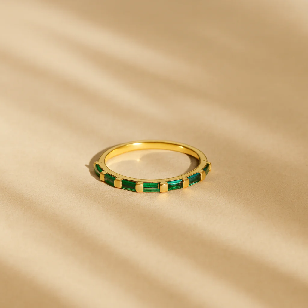 Emerald Baguette Bliss Ring - Image 2