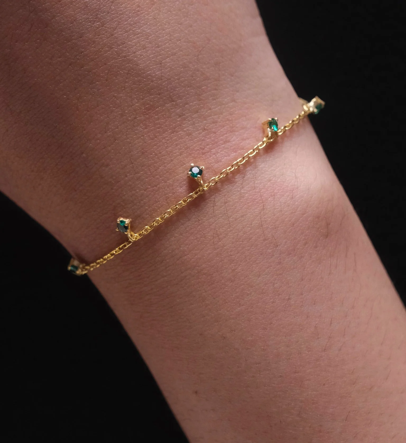 Emerald Drop Bracelet - Image 3