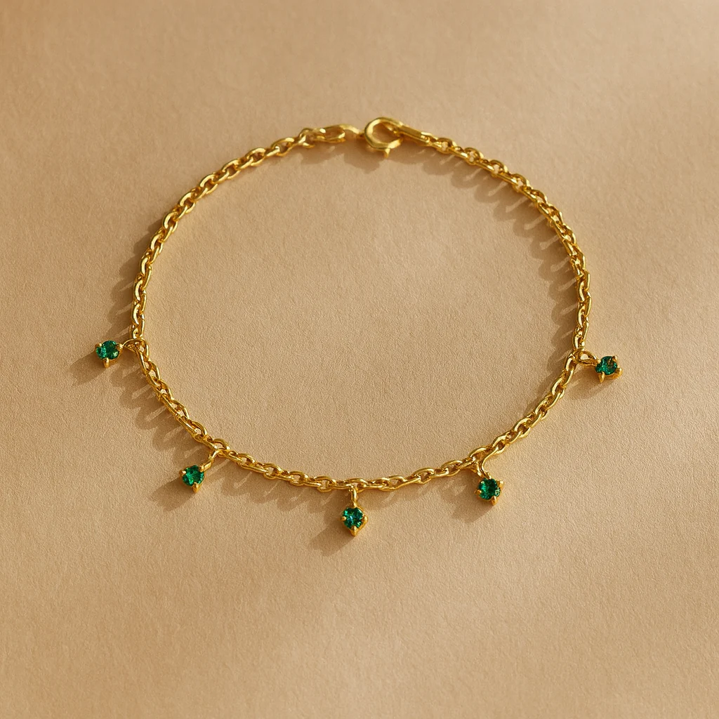 Emerald Drop Bracelet - Image 4