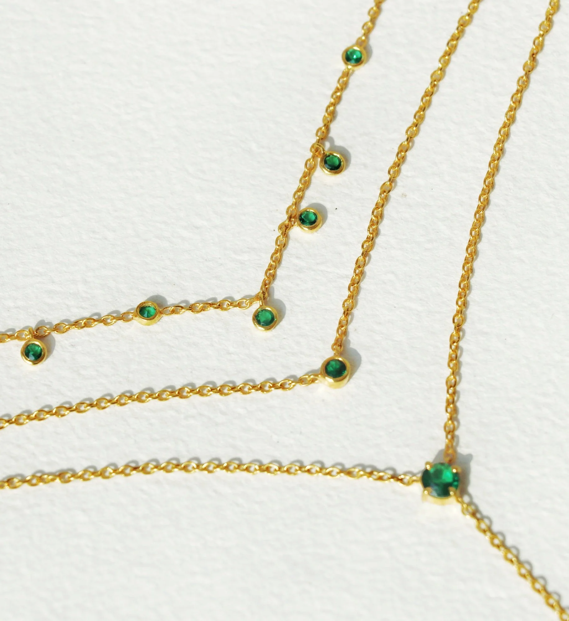 Emerald Drop Necklace - Image 7