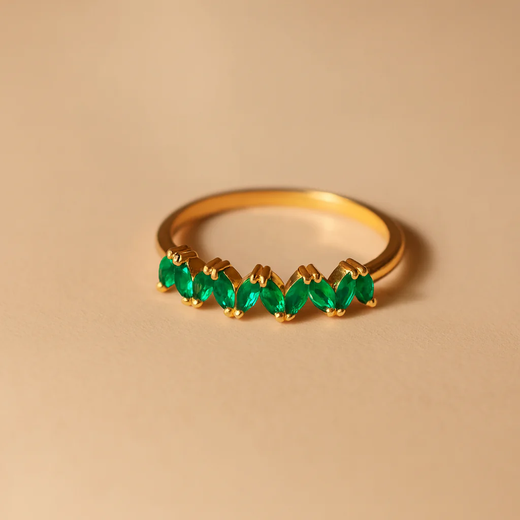 Emerald Marquise Band - Image 3