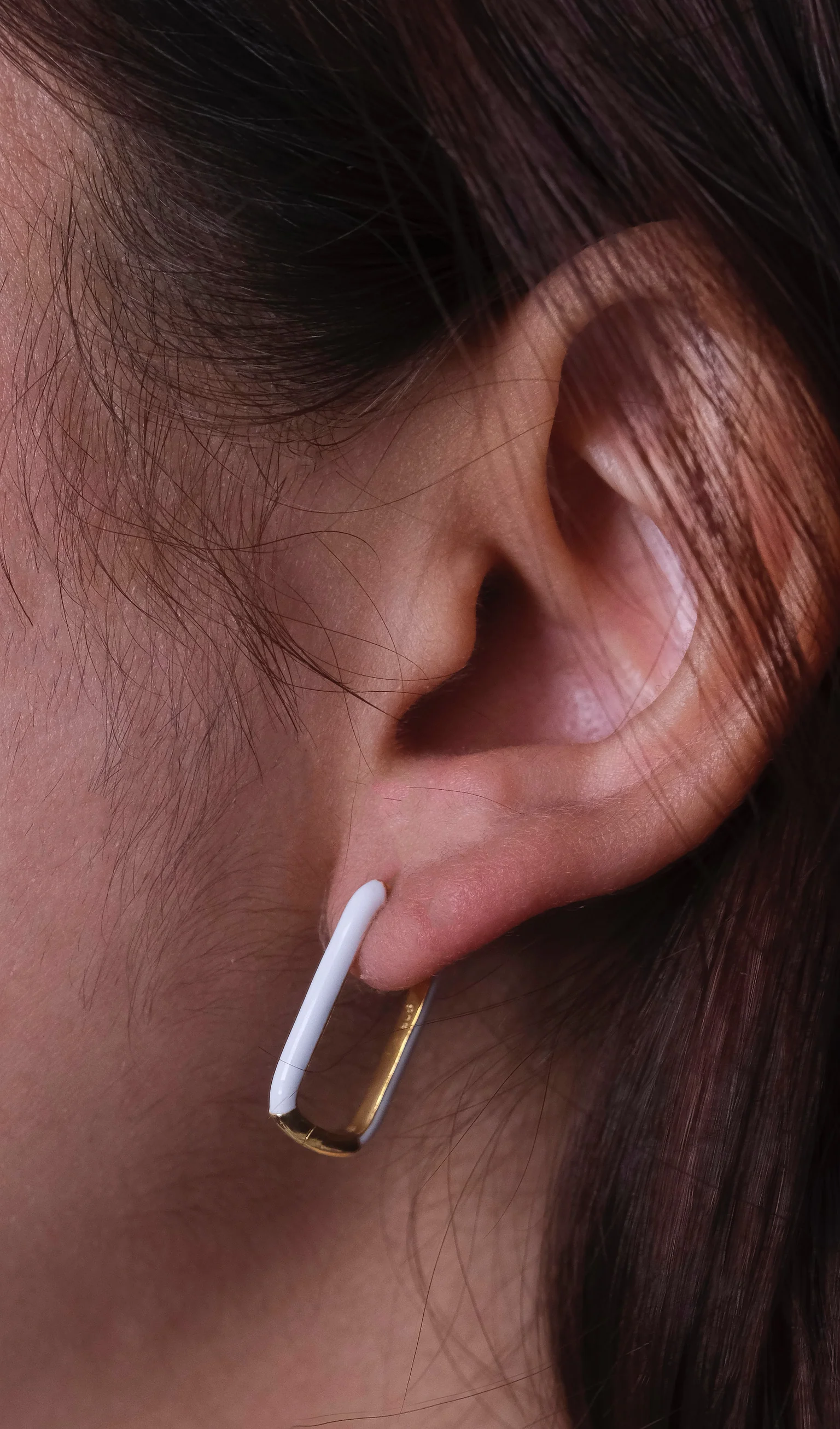 Enamel Long Bar Hoops - Image 10