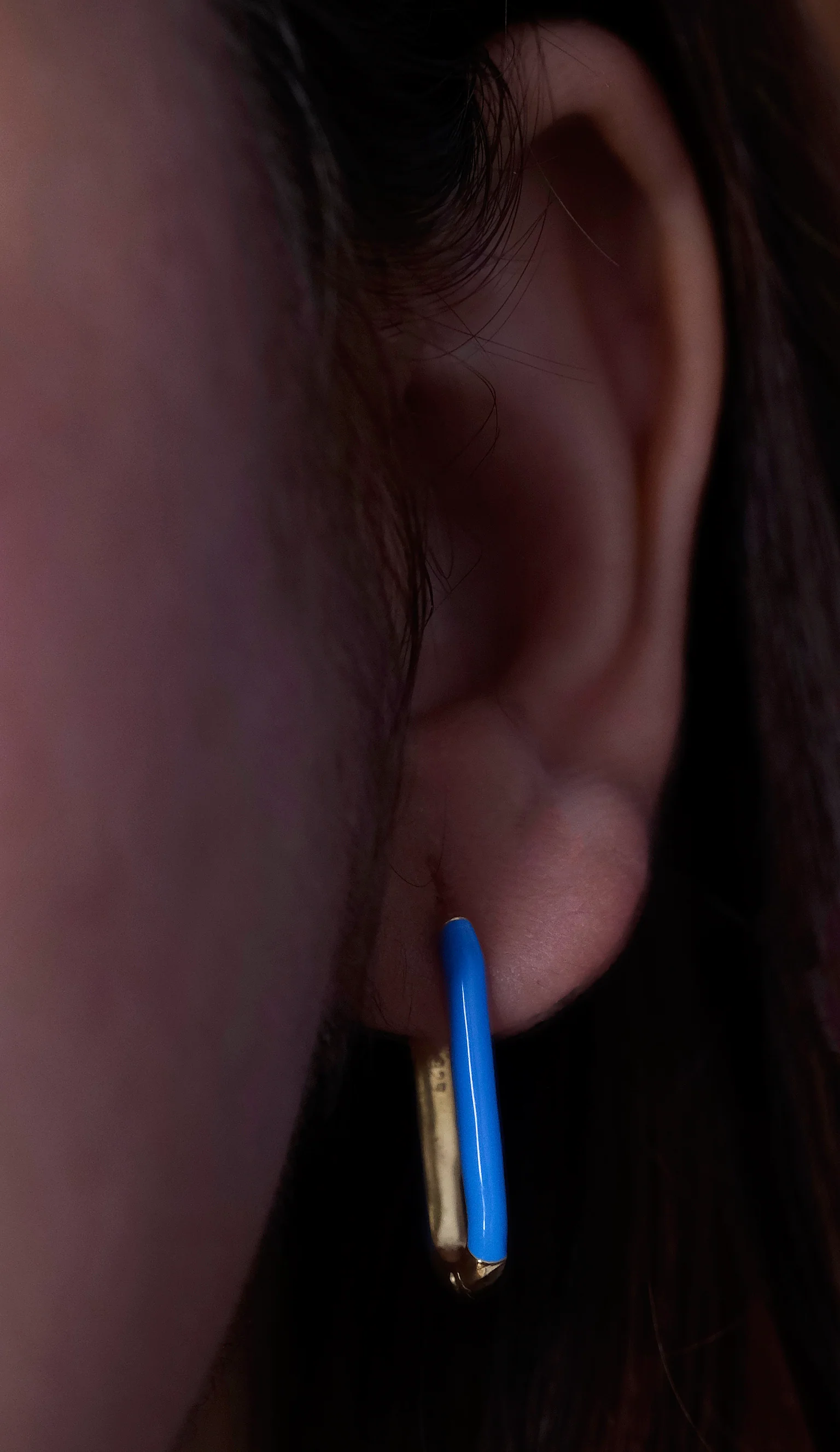 Enamel Long Bar Hoops - Image 12