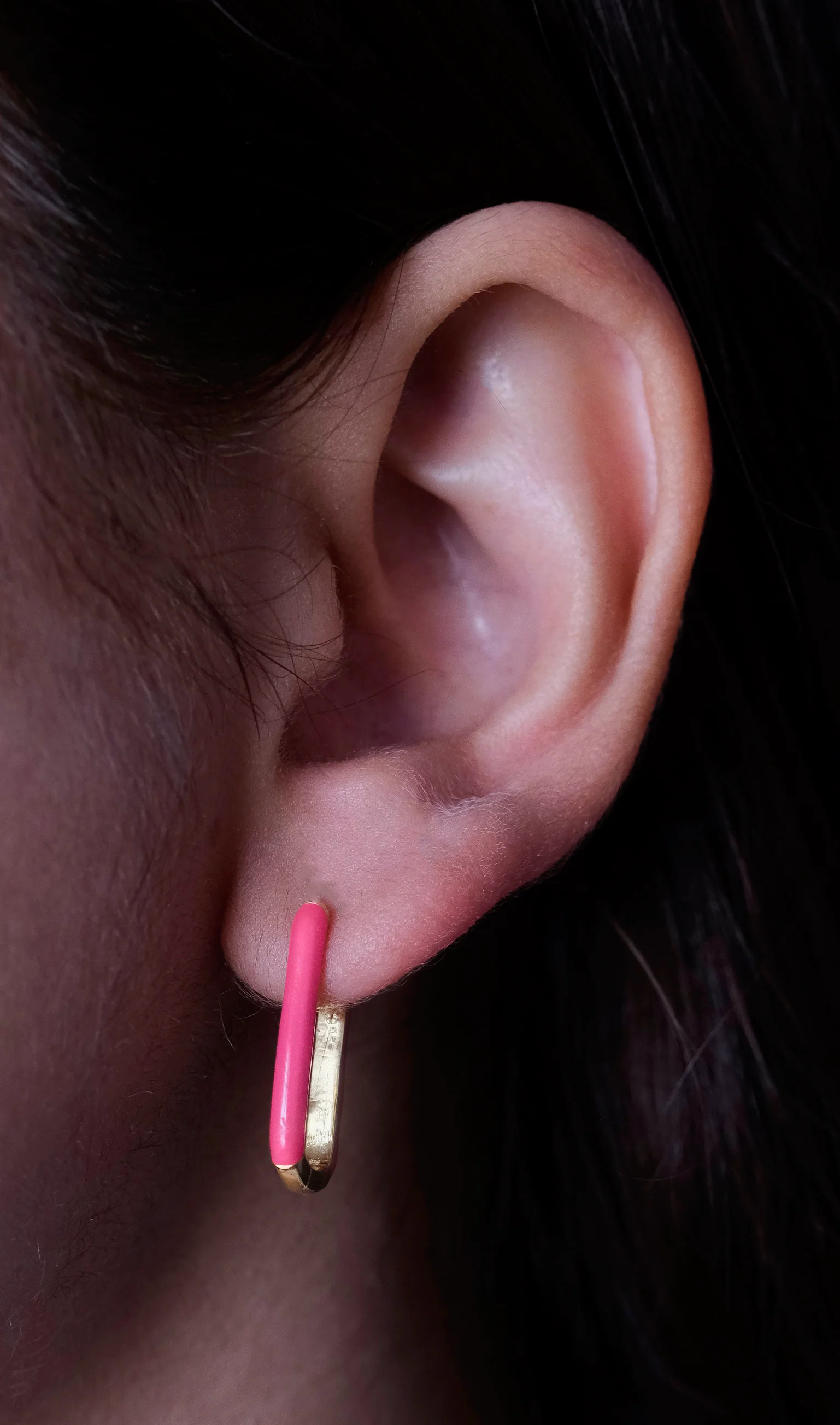 Enamel Long Bar Hoops - Image 13