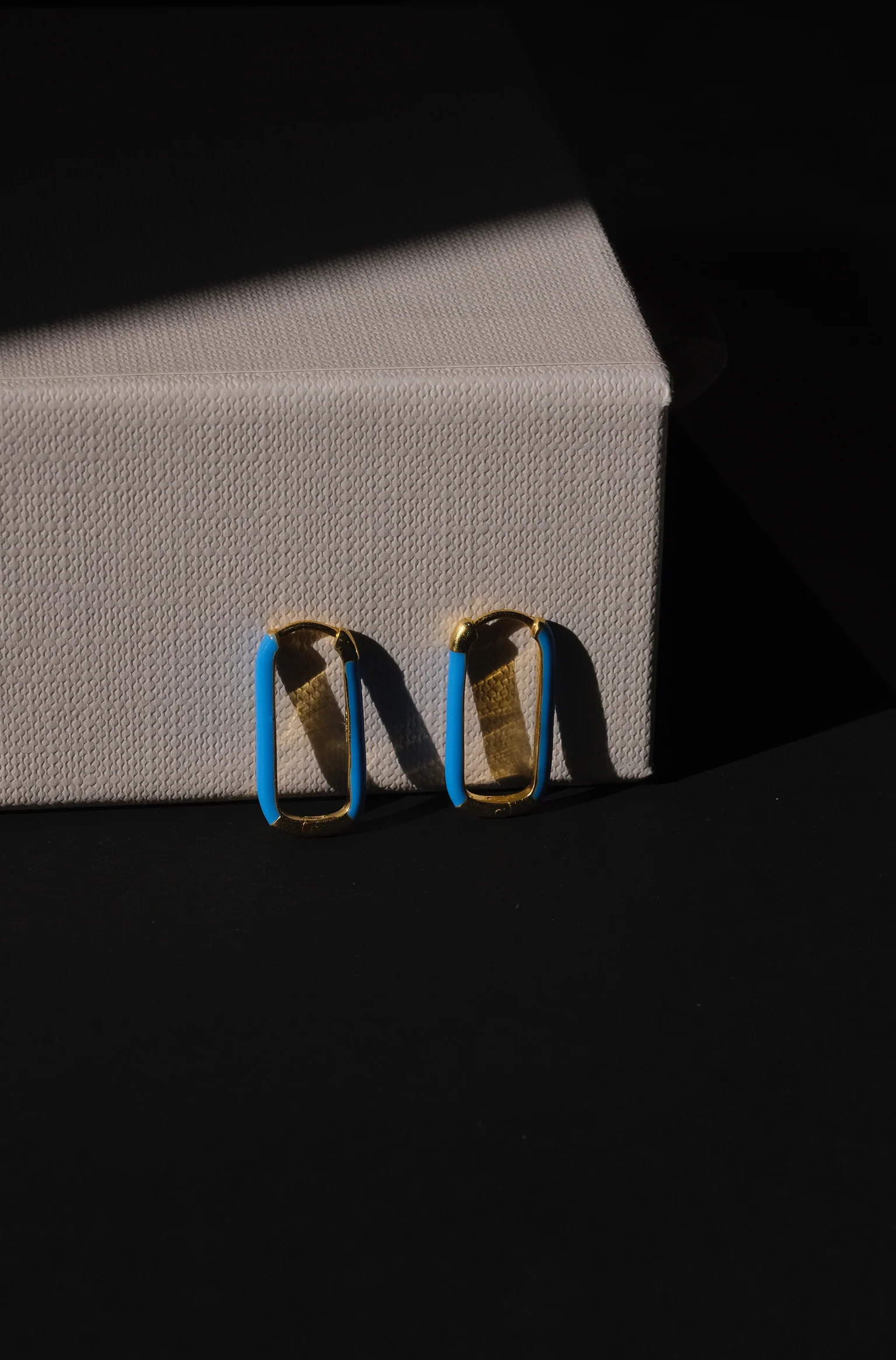 Enamel Long Bar Hoops - Image 6