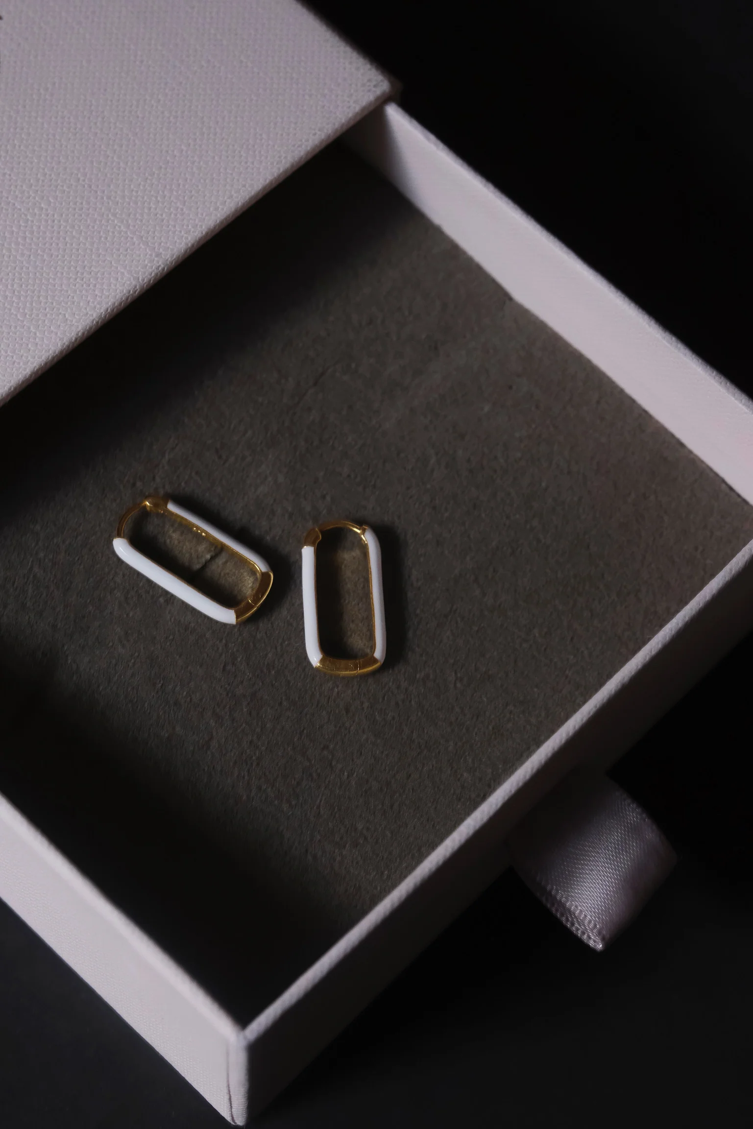 Enamel Long Bar Hoops - Image 9