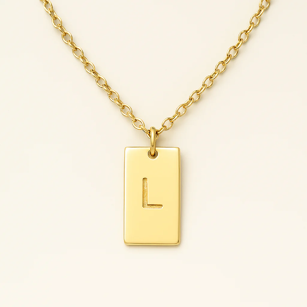 Engraved Bar Necklace - Image 6