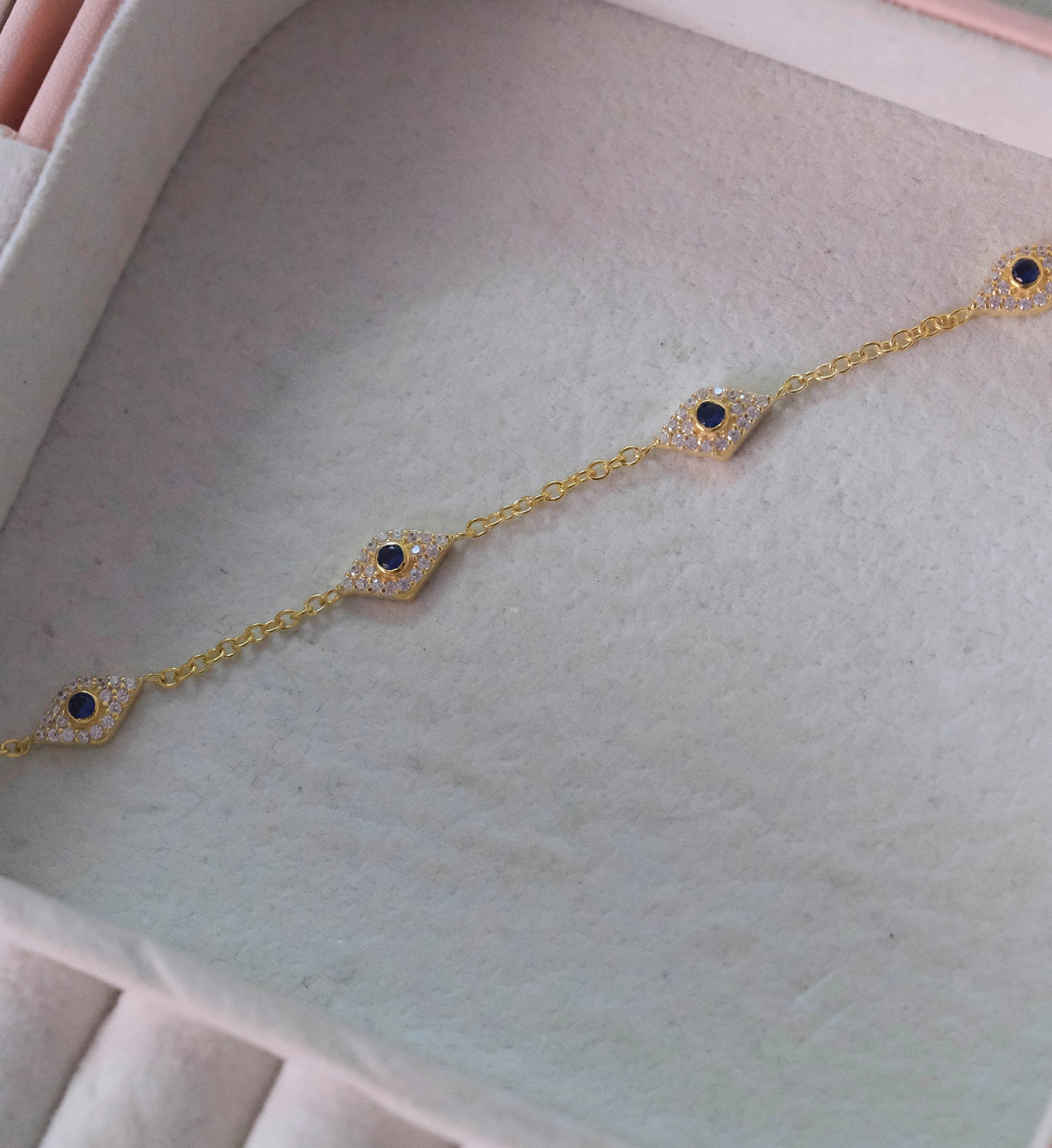 Evil Eye Diamond Bracelet - Image 3