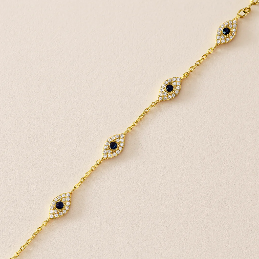 Evil Eye Diamond Bracelet - Image 6