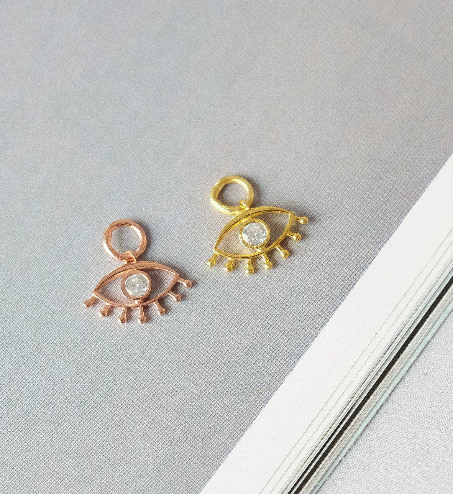 Evil Eye Diamond Charm - Image 5