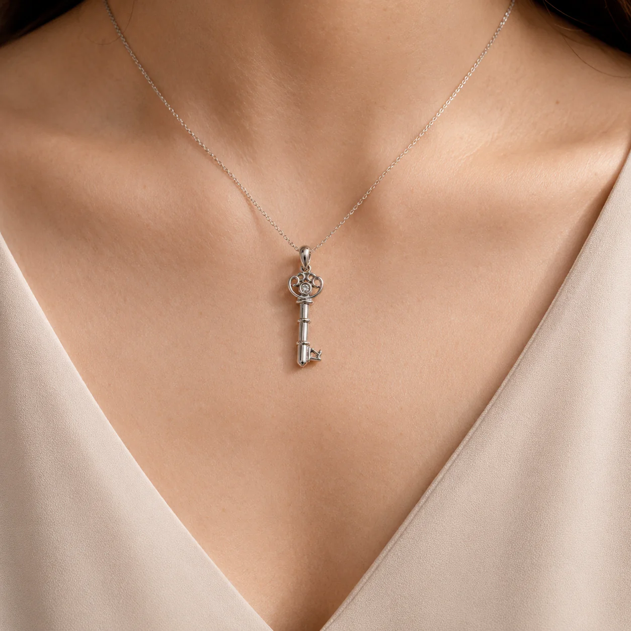 Feather CZ Charm - Image 4