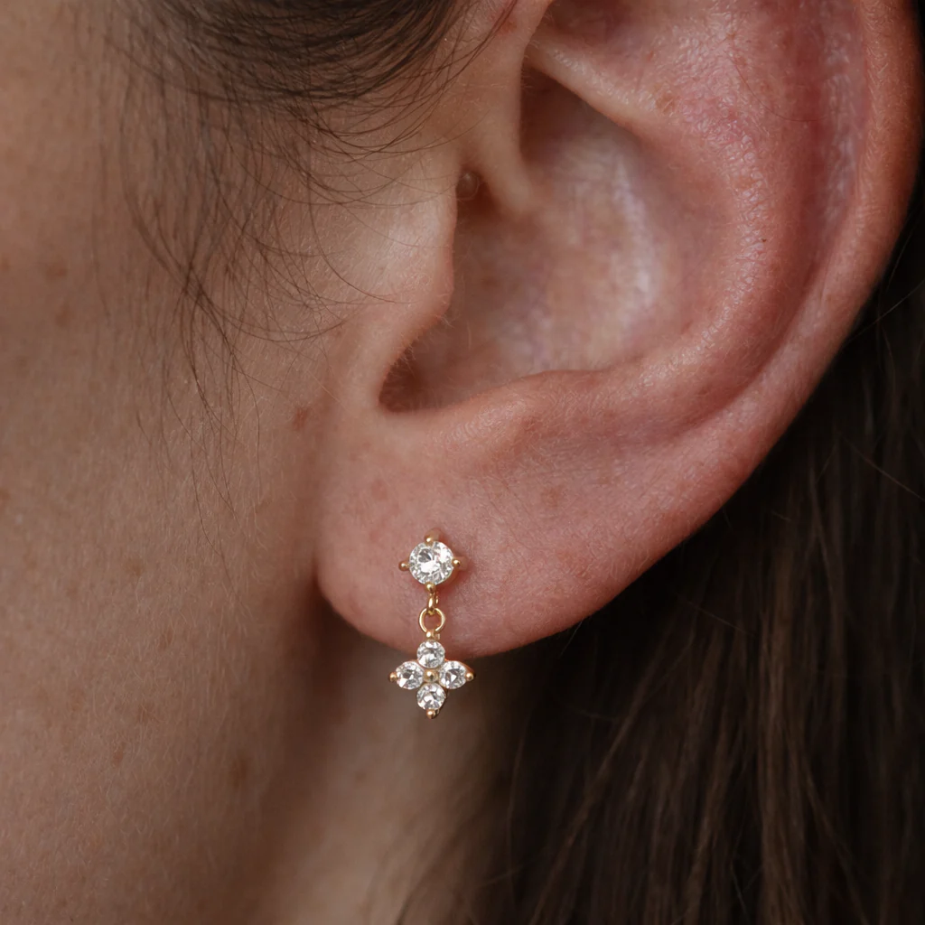 Fleur Drop Stud