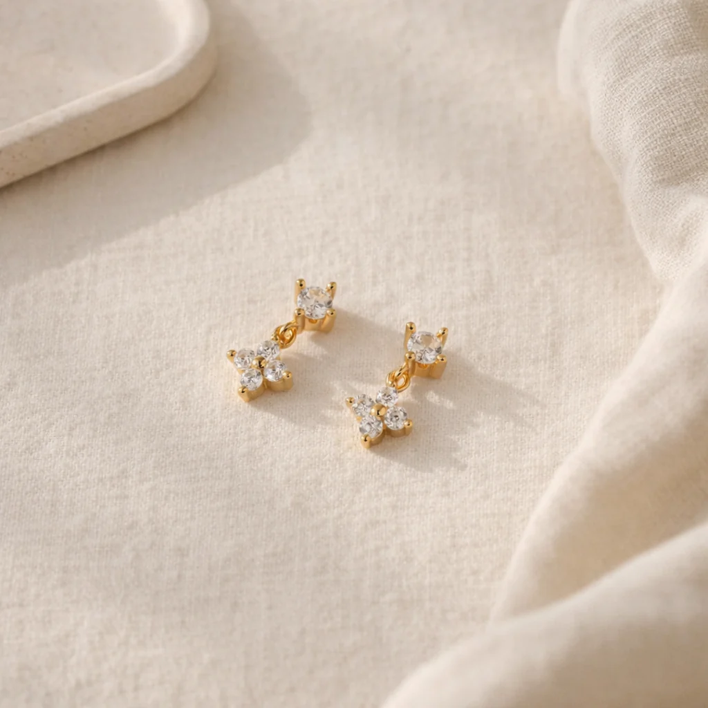 Fleur Drop Stud - Image 2