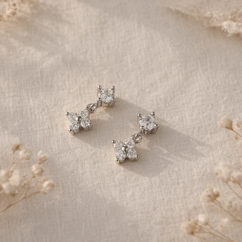 Fleur Drop Stud - Image 5