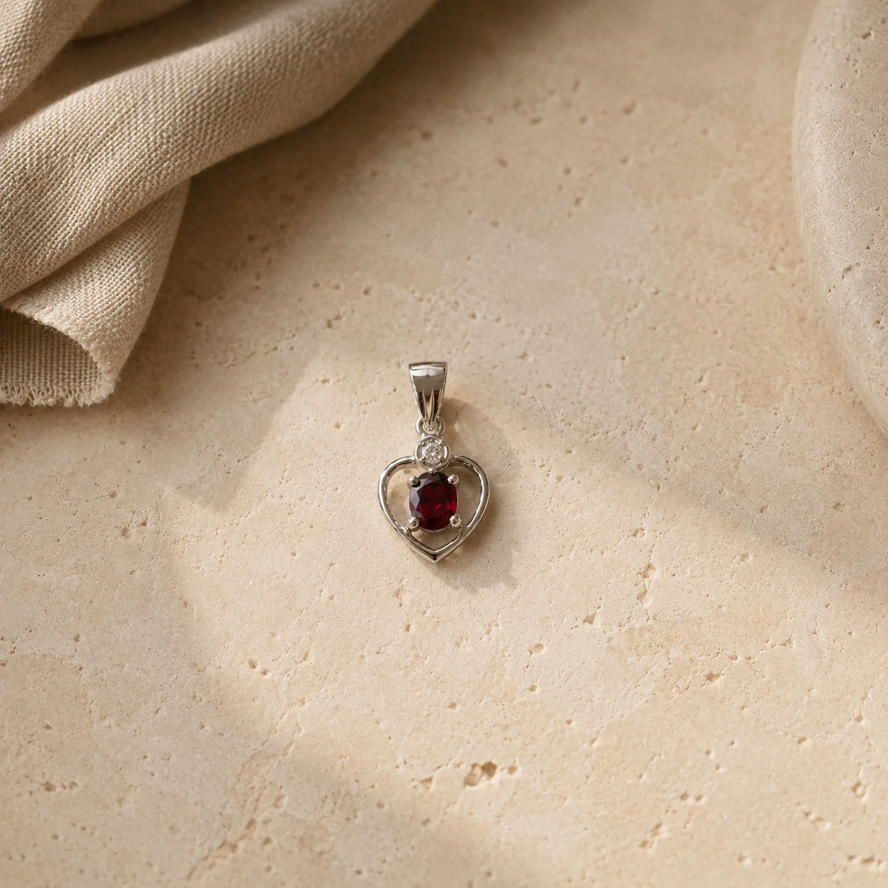 Garnet Drop Charm - Image 3