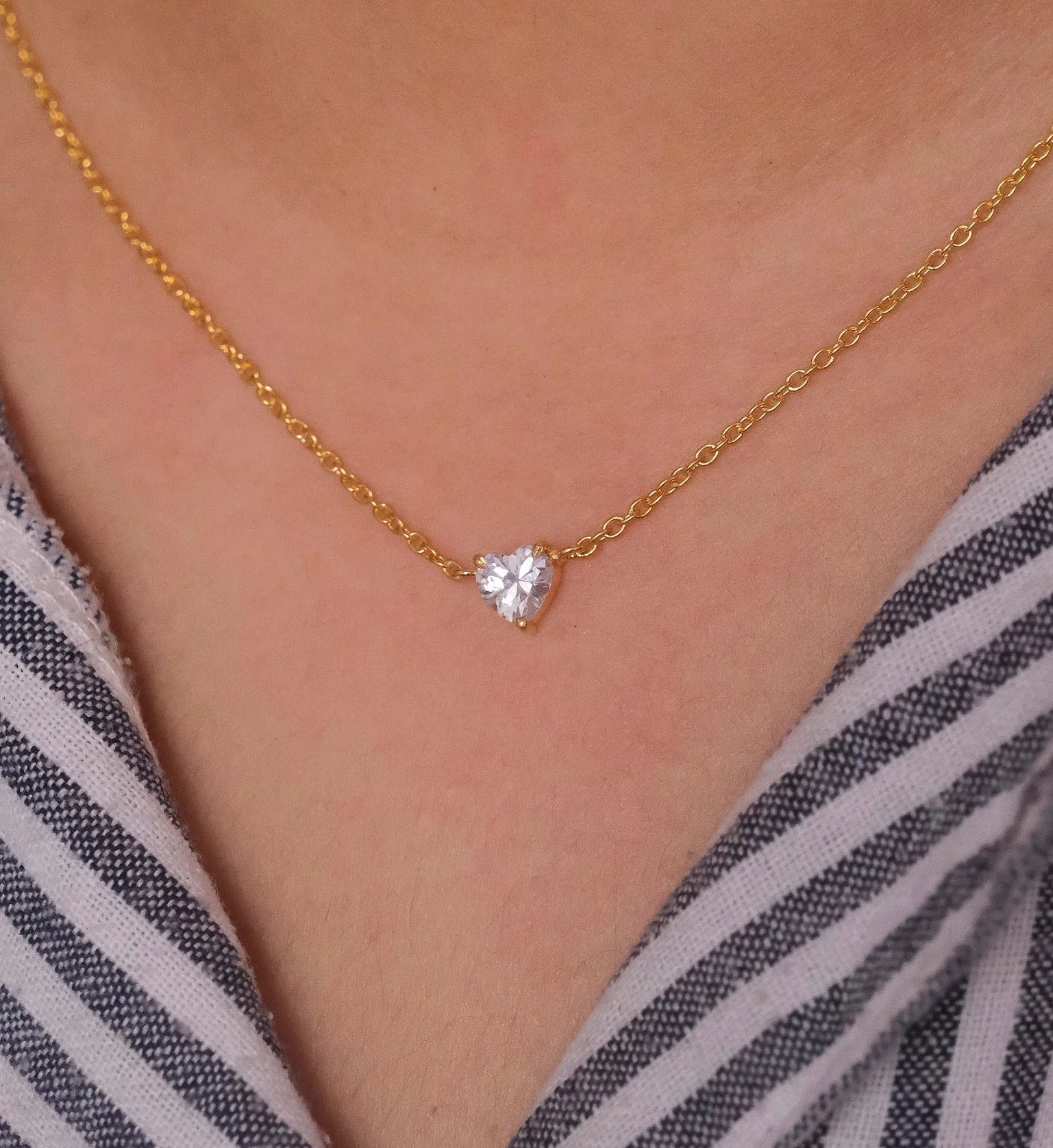 Heart Diamond Necklace - Image 3