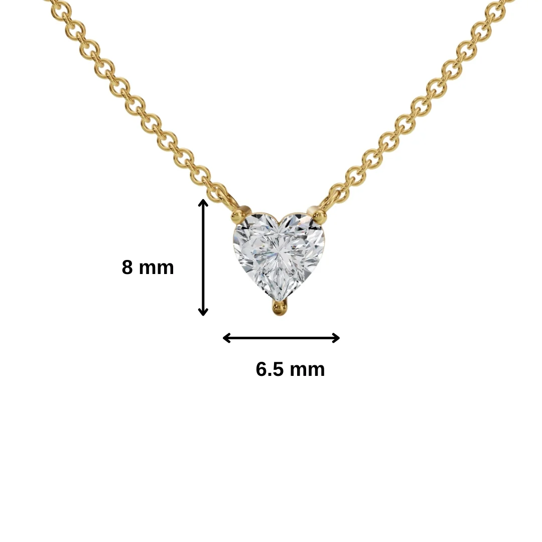 Heart Diamond Necklace - Image 4