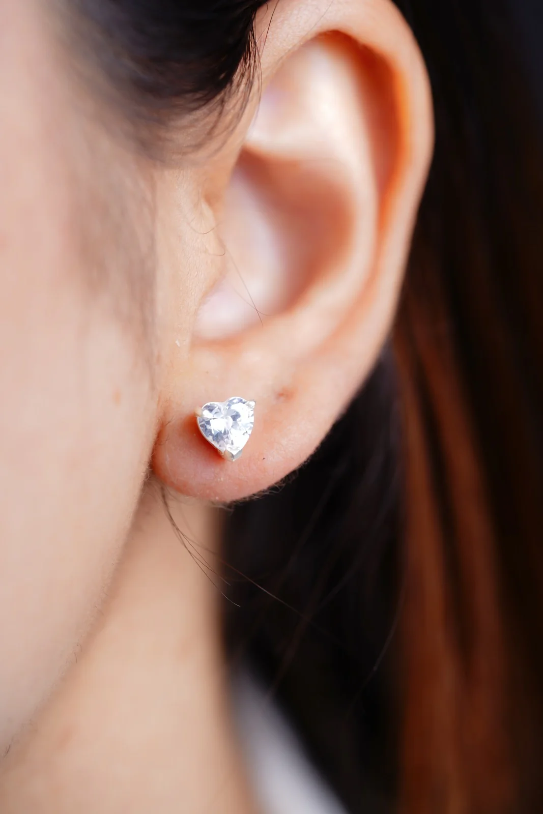 Heart Diamond Studs - Image 2